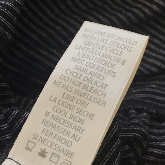 Max Studio Black White Stripe Sleeveless Ruffle Trim Dress Approx XS - Picture 8 of 8